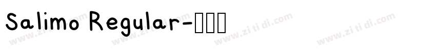 Salimo Regular字体转换